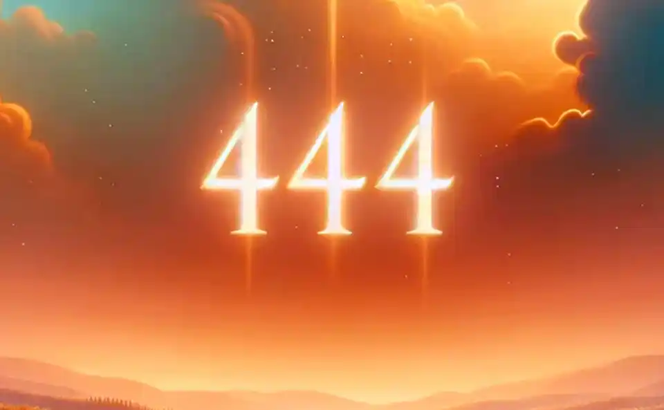 número 444 simbolizando guia e tranquilidade espiritual