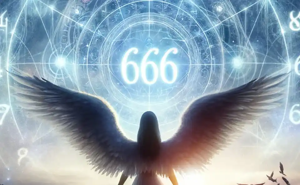 666 simbolizando guia espiritual e mensagens divinas