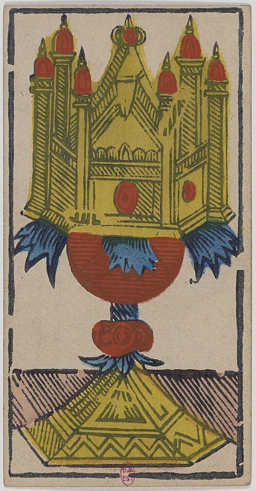 Ás de Copas · Tarô de Marselha histórico