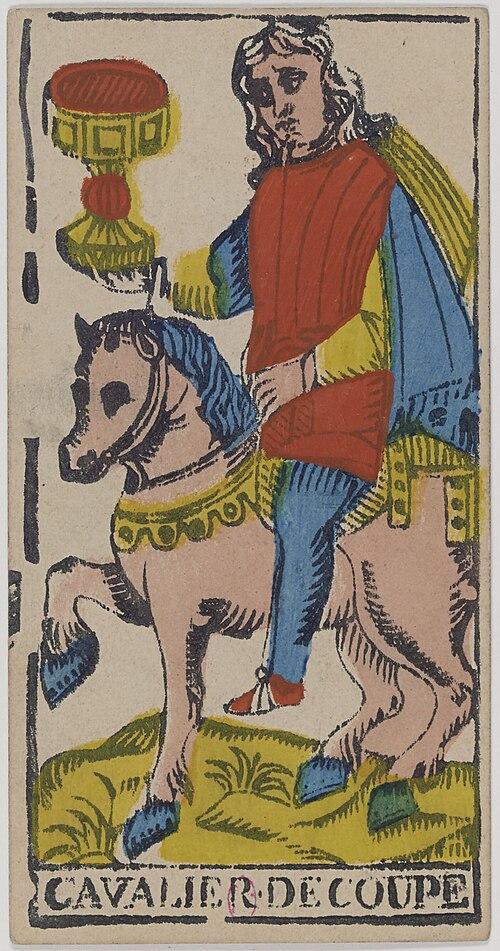 Cavaleiro de Copas · Tarô de Marselha histórico
