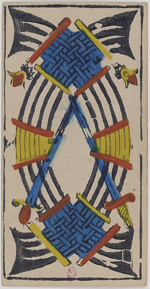 Dez de Espadas · Tarô de Marselha histórico