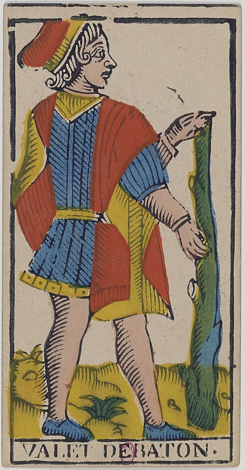 Valete de Paus · Tarô de Marselha histórico