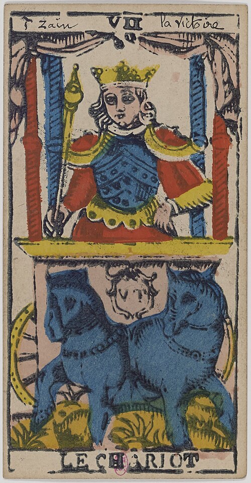 O Carro · Tarô de Marselha histórico