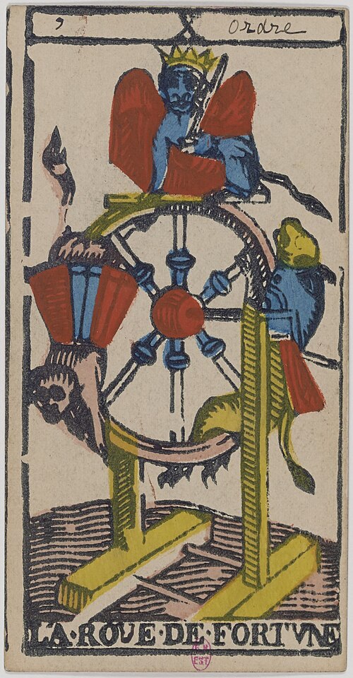 A Roda da Fortuna · Tarô de Marselha histórico